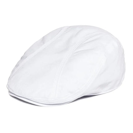 BOTVELA Twill New Flat Cap Men 100% Cotton Ivy Caps Golf Baker Boy Hat Summer Fall Newsboy Hat