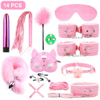 Leather 14pcs pink / China Mainland