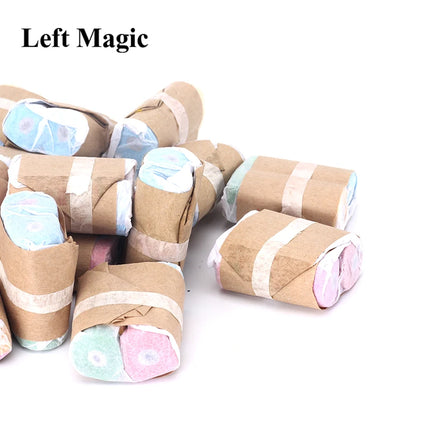 20 pcs/Pack Paper Spider Silk Magic Tricks(Red/White/Multi Color Available , 16 Strands)Throw Streamers Trick Magic Accessories