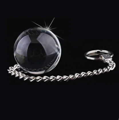 Candiway Crystal Glass 35mm Vaginal Ball With Metal Chain Anal Prostate Stimulate Unisex Adult Intimate Toys For Women Men