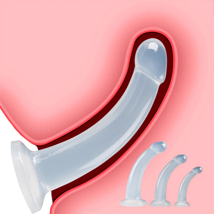 Erotic Jelly Dildo Realistic Cock Toys Soft Strapon Artificial Penis Suction Cup Large Dildo Bullet Vibrator Sex Toys for Women