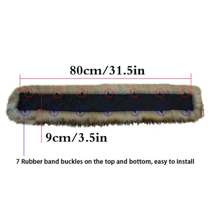 Faux Fur Scarf Warm Winter Hood Fur Decor Shawl Fake Fur Scarf Autumn Winter Women Coat Fur Collar Detachable Hat Accessories