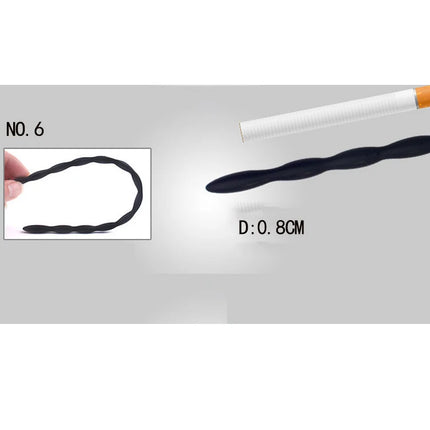 8 Sizes Safe Soft Silicone Urethral Penis Stimulant Dilator Urethral Rod Catheter Sex Toys Horse Eye Stick For Male BDSM Plug