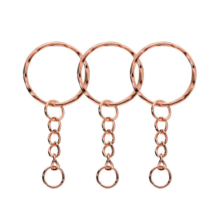 20/50Pcs Key Ring Key Chain Round Split Keyfob Keyrings with Jump Ring for DIY Keychain Pendants Jewelry Making Accessories
