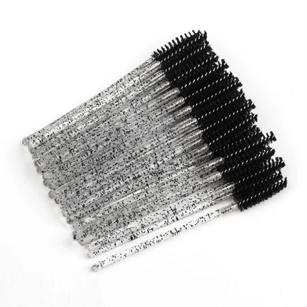 5/50 pcs Crystal  Mascara Wands Eyelash Brush Spoolies for Eye Lash Extension Eyebrow and Makeup Crystal Makeup Tools