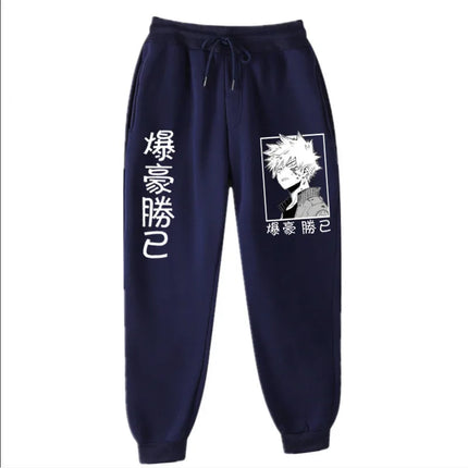 2021Japanese anime My Hero Academia Katsuki Bakugo Harajuku Men's Pants Print Joggers Male Trousers Casual Sweatpants sweatpants