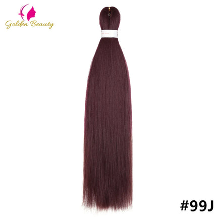 26"Corlorful Selling Jumbo Easy Braiding Hair Ombre Rainbow Braiding Cosplay Hair Synthetic Pre Stretched Hair Braids wigs