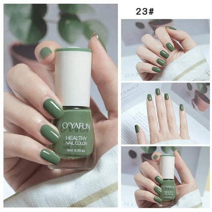 Nail Art Tearable Quick Dry Normal Without Lamp Nail Polish Glitter Sequins UV Varnish Matte Waterproof No-bake Nail Polish