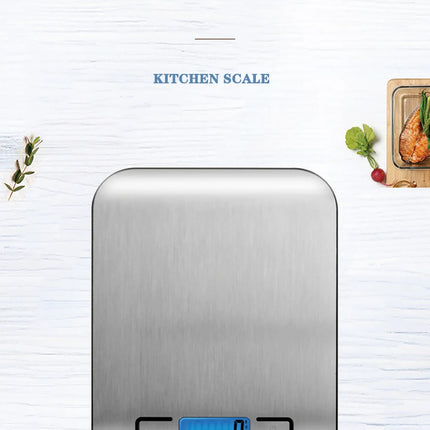 Kitchen Scale LCD Display Stainless Steel Electronic Scales Home Jewelry Food Snacks Weighing Baking Tools