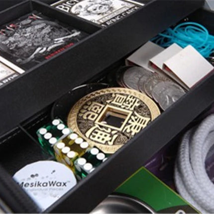 Close-Up Leather Bag - Glaze Magic Tricks Magicians Carrying Bag Stage Street Accessories Illusions Props Gimmick Mentalism