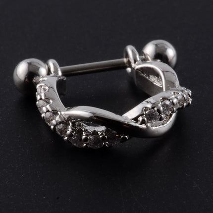 1pc Ear Tragus Cartilage Ring Stainless Steel Barbell With Cz Hoop Cartilage Cuff Piercing Helix Daith Rook Lobe Earrings