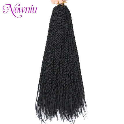 Synthetic Senegalese Twist Hair Extensions Crochet Hair Braids Senegalese Ombre Braiding Hair Crochet Braid Hair Box Braids Hair