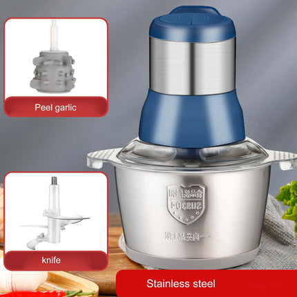 Multfunctional Garlic Peeler Household Electric Meat Grinder Garlic Shredder  Fruit and Vegetable Chopper Kitchen Tool