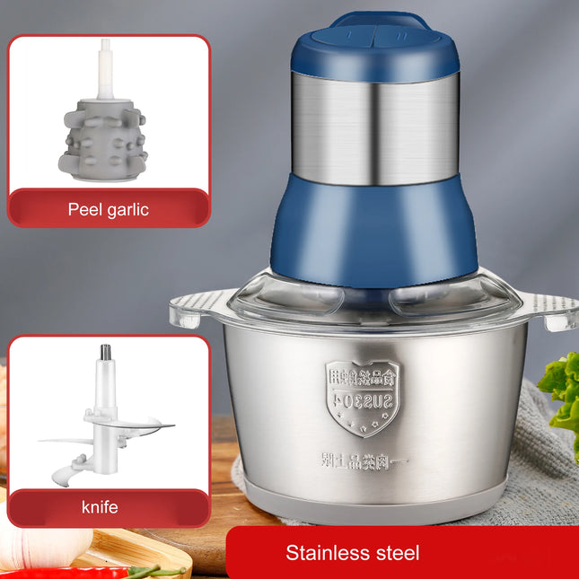 Multfunctional Garlic Peeler Household Electric Meat Grinder Garlic Shredder  Fruit and Vegetable Chopper Kitchen Tool