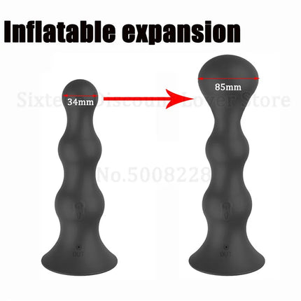 Wireless Remote Control Prostate Massager Vagina Ball Anus Beads Inflatable Expansion Plug Anal Vibrator Sex Toys For Men Women