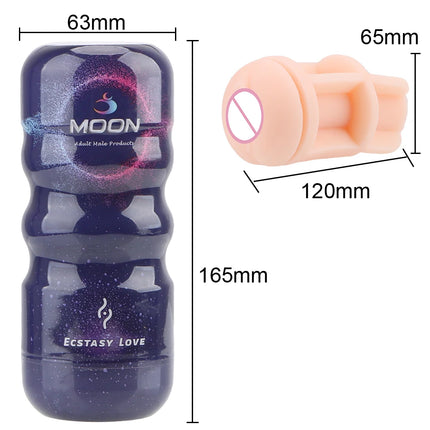 16cm Male Masturbator Artificial Mouth Anal Vagina Real Pussy For Men Glans Sucking Penis Exerciser Sex Toys Erotic Product Shop