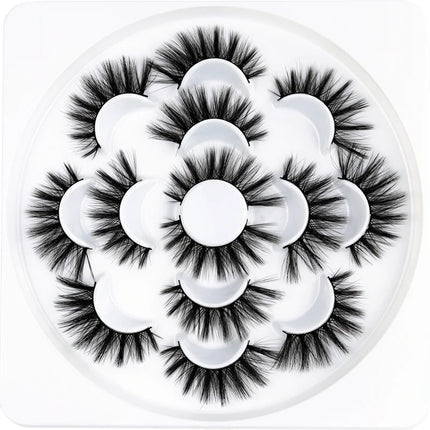 7/10 pairs 3D false eyelashes naturally long thick eyelashes 20mm dramatic eyelash extension sexy eye makeup eyelash cosmetics