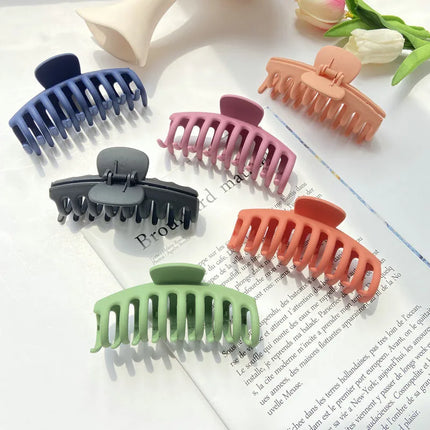 Hot Sale Solid Color Claw Clip Large Barrette Crab Hair Claws Bath Clip Ponytail Clip For Women Girls Hair Accessories Gift
