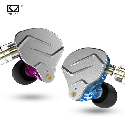 KZ ZSN Pro In Ear Earphones 1BA+1DD Hybrid technology HIFI Bass Metal Earbuds Headphones Sport Noise Cancelling Headset Monitor