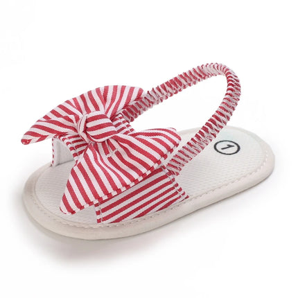 Infant Non-Slip First Walkers Footwear 0-18 Months Baby Girls Sweet Flowers Sandals Summer Soft Sole Flat Princess Dress Shoes