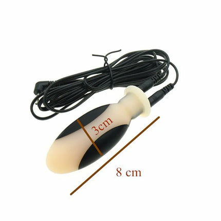 Electric Shocker Anal Butt Plug Sex Toy,Electrosex Bdsm Vagina Anus Ass Dilator,Electrostimulator Estim Buttplug Bi-Polar Toys