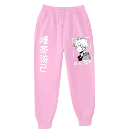 2021Japanese anime My Hero Academia Katsuki Bakugo Harajuku Men's Pants Print Joggers Male Trousers Casual Sweatpants sweatpants