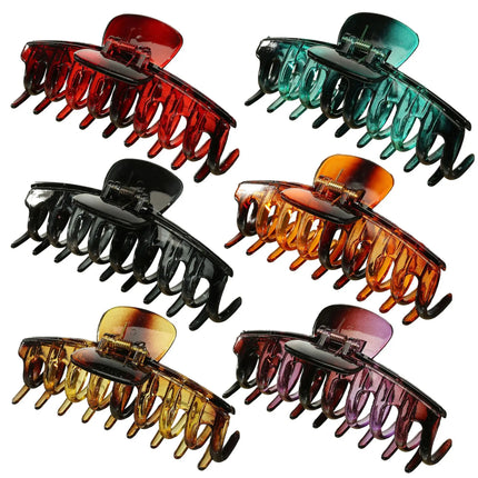 Hot Sale Solid Color Claw Clip Large Barrette Crab Hair Claws Bath Clip Ponytail Clip For Women Girls Hair Accessories Gift