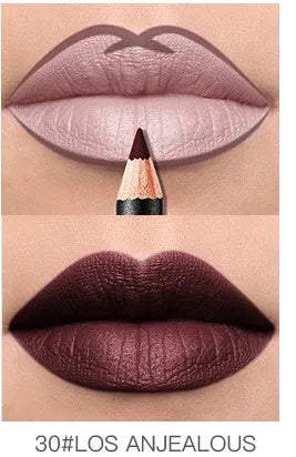 Pudaier Lip Liner Waterproof Durable Decolorization Nude Lip Gloss Matte Lipliner Lipstick Pen Hot Selling