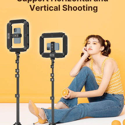 Ulanzi U-200 Ring Light Photography Led Video light BI-color Camera With phone clip cold shoe for Youtube Live Rig lamp