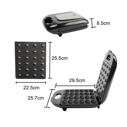 Mini Electric Walnut Cake Maker Automatic Nut Waffle Bread Machine Sandwich Iron Toaster Baking Breakfast Pan Oven EU plug