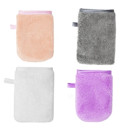 Reusable Makeup Remover Glove Microfiber Facial Cleaning Glove Soft Face Cleaner Towel Pads Face Deep Cleaning Skin Care Tools