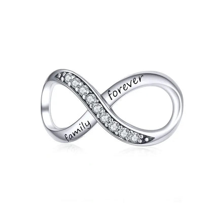 BAMOER Silver Charm Collection 925 Sterling Silver Dazzling CZ Beads fit Bracelets & Bangles Jewelry
