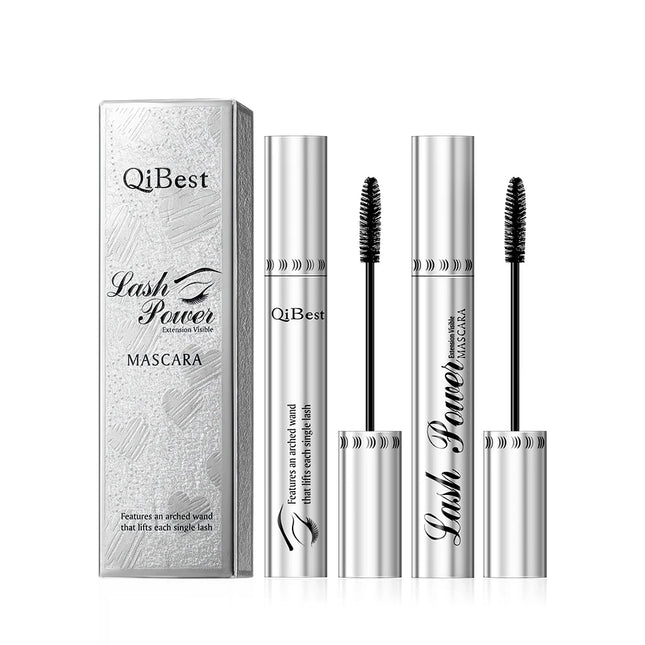 2pcs/set Black Mascara Beauty Makeup 4D Curling Lash Eyelash Extension Waterproof Liquid Volume Mascara Long-wearing Cosmetic