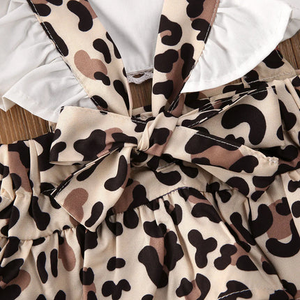 Ma&Baby 0-24M Summer Leopard Baby Girl Romper Newborn Infant Clothing Ruffles Jumpsuit Overalls Cute Costumes