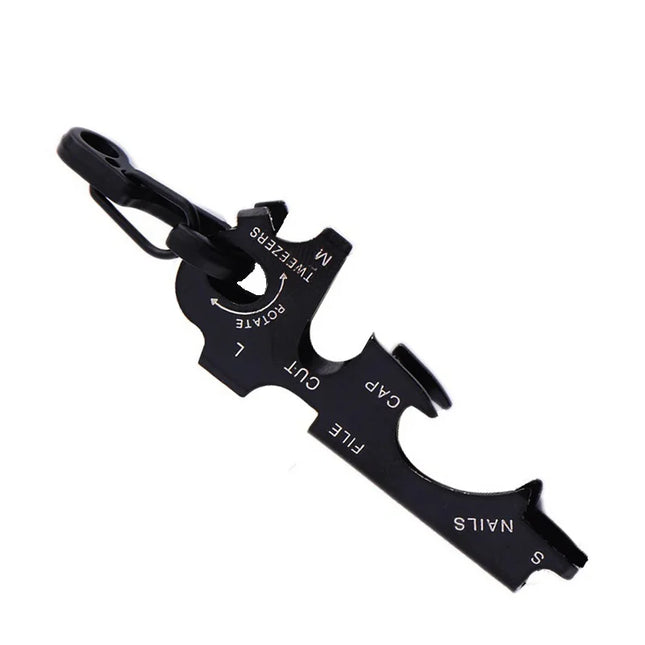 8 tool in 1 key ring multitool multifunction edc multi pocket keytool carabiner multipurpose keychain gadget clip gear