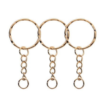 20/50Pcs Key Ring Key Chain Round Split Keyfob Keyrings with Jump Ring for DIY Keychain Pendants Jewelry Making Accessories