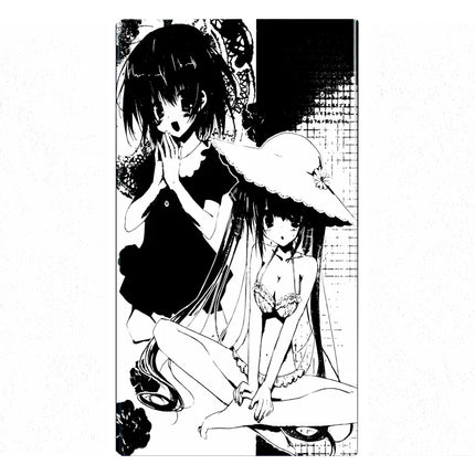 Animation Anime Derivatives Black Red Thin Slim Cigarette Case For Women Metal Aluminum Alloy Sliding Cigarette Box Man Custom