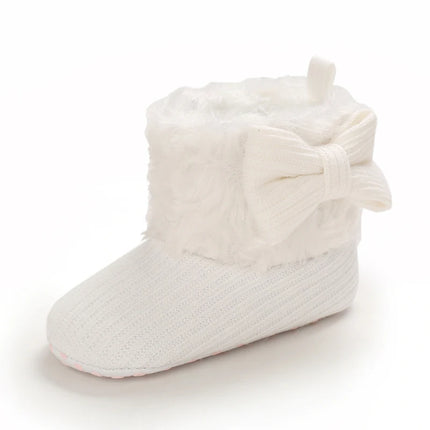0-18M  Boots For Newborn Baby Girl Snow Boots Winter Thermal Shoes Plush Ankle Boots Winter Baby Boys And Girls Thermal Shoes