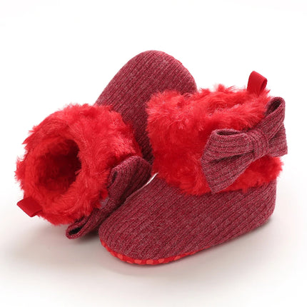 0-18M  Boots For Newborn Baby Girl Snow Boots Winter Thermal Shoes Plush Ankle Boots Winter Baby Boys And Girls Thermal Shoes