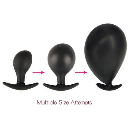 Inflatable Silicone Penis/Ball Gag Oral Dildo Open Mouth Plug Expandable Pump Big Anal Butt Plug Vibrator BDSM Flirt Sex Tools