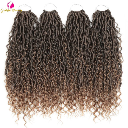 Goddess Locs Synthetic Crochet Hair river locs crochet hair  Locks Crochet hair faux locs fulcrum 14inch 18inch Beauty