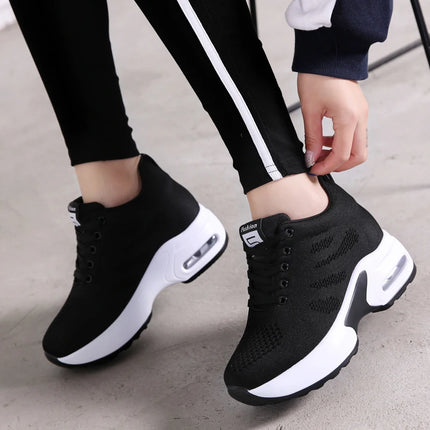 Fashion Cushioning Plattorm Height Increase Shoes Women Baskets Sport Casual Sneakers Ladies Non-slip High Quality Jogging Shoes