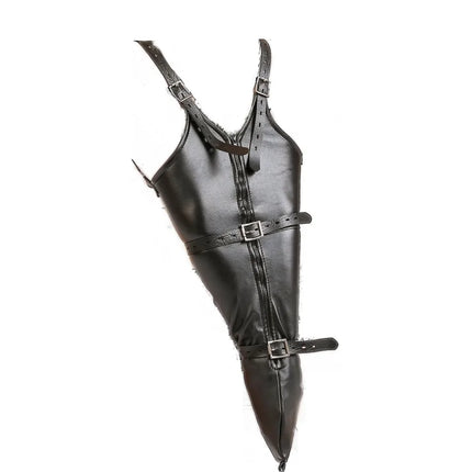 Female Sofe Leather Over Shoulder Arm Binder Bondage Back Binding Slave Lockable Glove Sleeves Restraint Strap Adult Sex Toy