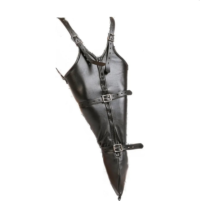 Female Sofe Leather Over Shoulder Arm Binder Bondage Back Binding Slave Lockable Glove Sleeves Restraint Strap Adult Sex Toy