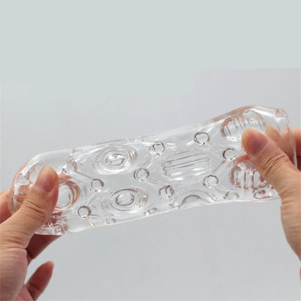 Pleasent Aircraft Cup Male Masturbators Masturbation Device Soft Clear Pocket Pussy Penis Sleeve Training Adult Sex Toys for Men