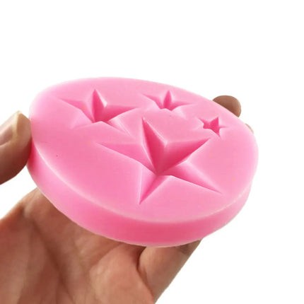 Silicone world Five-pointed Star Silicone Molds Fondant Cakes Chocolate Dessert Lace Decor Tools DIY Pastry Baking Tools
