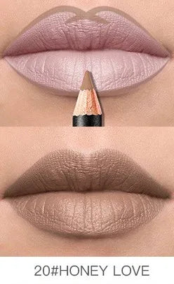 Pudaier Lip Liner Waterproof Durable Decolorization Nude Lip Gloss Matte Lipliner Lipstick Pen Hot Selling