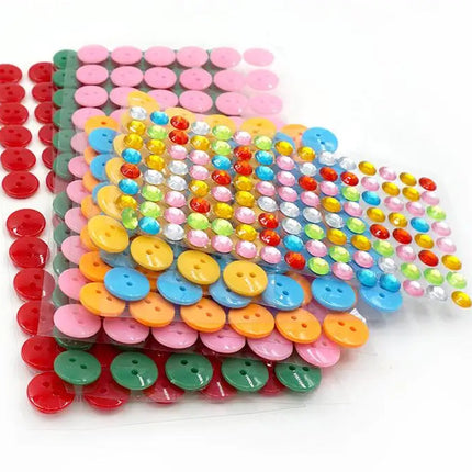 8Pcs/5pcs Kids DIY Button Stickers Drawing Toys Handmade School Art Class Painting Drawing Craft Toys Children Early Educational