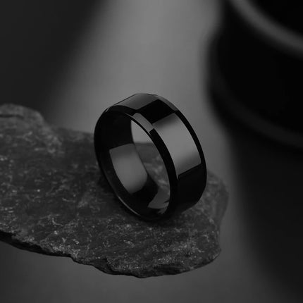 Letdiffery Simple Stainless Steel Couple Jewelry Smooth 1/2/4/6/8mm Women Men Finger Rings For Lovers Dropshipping Wholesale