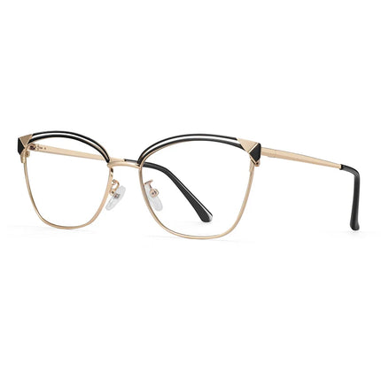 ZENOTTIC Fashion Cat Eye Prescription Glasses Women Anti Blue Ray/Photochromic Eyewear Optical Myopia Progressive Eyeglasses